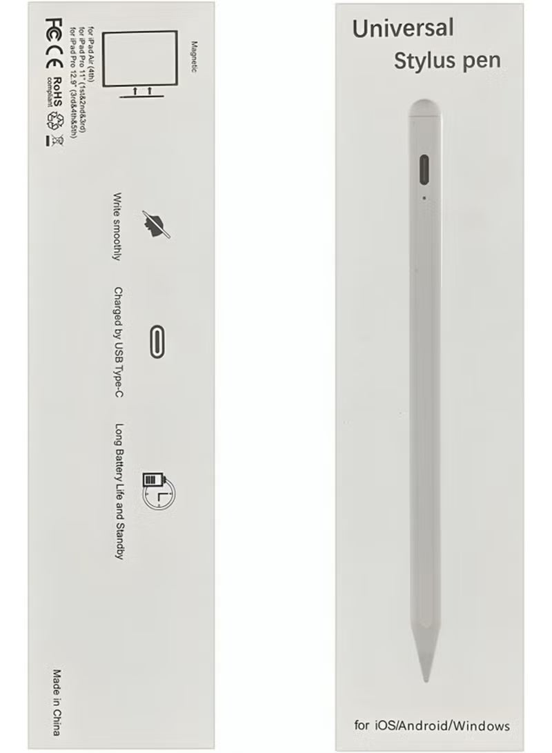 ستايلس قلم ستايلس لجهاز iPad - قلم لمس نشط مع خاصية رفض راحة اليد وملحق مغناطيسي (iPad Pro/Air/mini) - Image 4